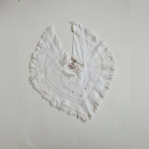 Vintage Bonpoint - Lace/Embroidered Dainty Dress Collar White/Blue -Tag Attached
